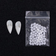 Vampire Fang Costume Teeth with Fitting Material – 5 Sizes