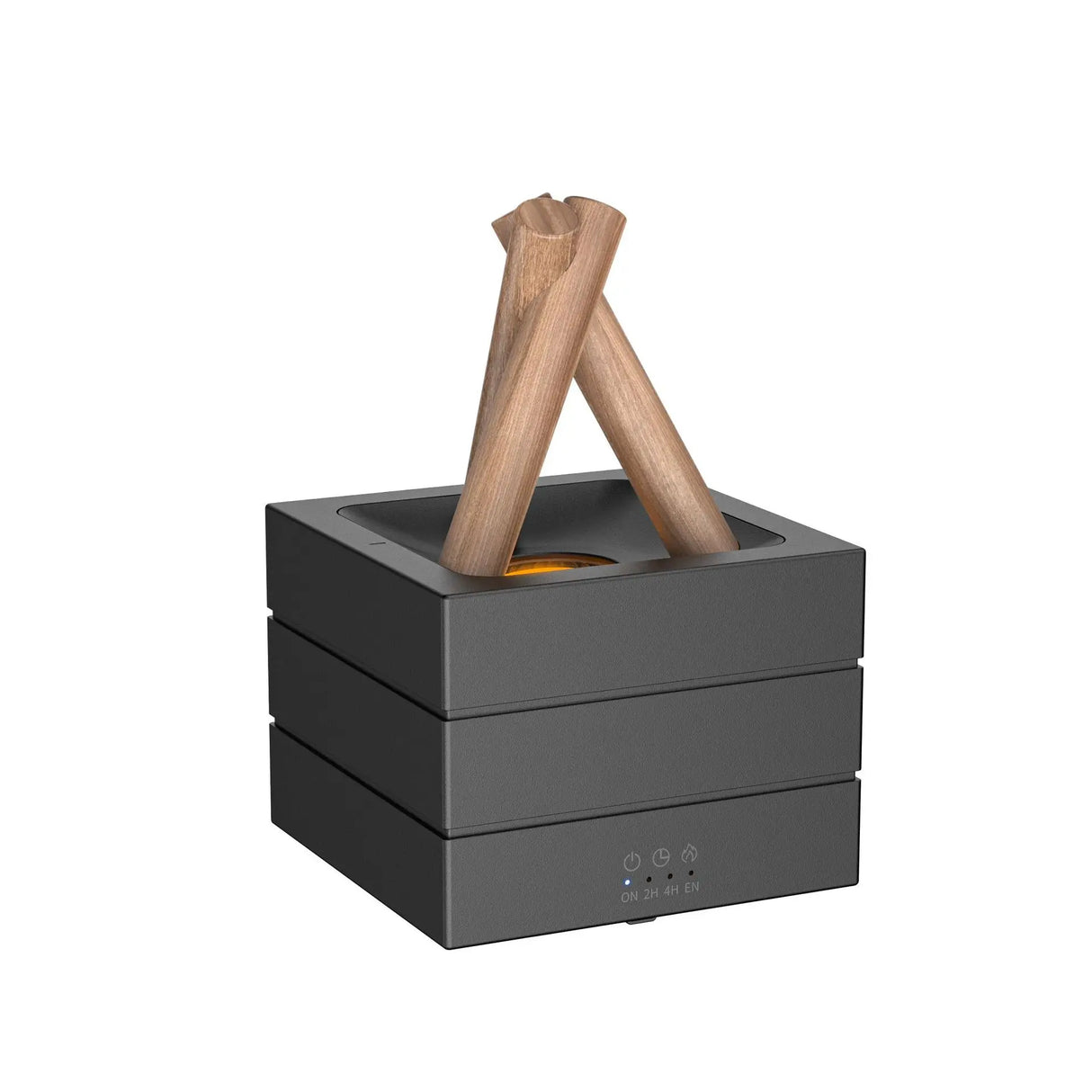 Home campfire aroma diffuser 280ml, desktop USB air spray humidifier remote control colorful flame lamp essential oil diffuser.