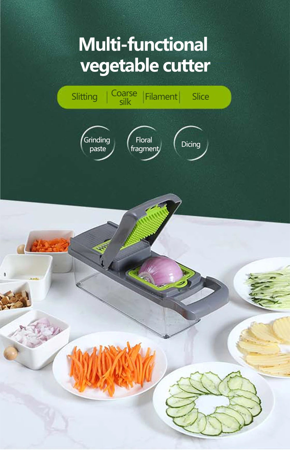 Multi-Function Vegetable Slicer, Peeler & Grater