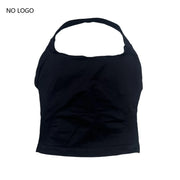 Backless Halter Sports Top – 45 Colour & Size Options