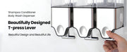 3-Chamber No-Drill Shower Soap Dispenser