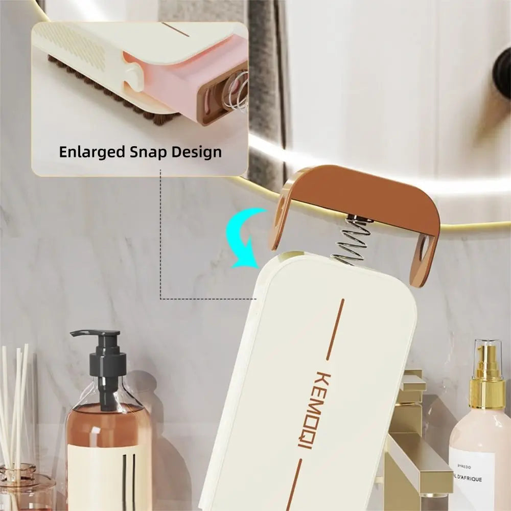 Draining Soap Dish with Brush Roller