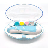 Electric Baby Nail File Nail Clipper Toddler Toenail Care Set Nail Scissors Blue Pink Boys Girls Safe Not To Hurt Baby Hands