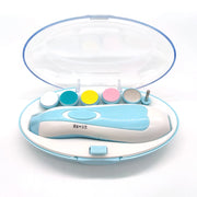 Electric Baby Nail File Set with LED Light – Pink or Blue