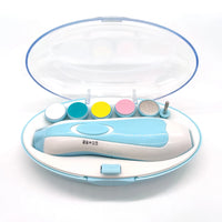 Electric Baby Nail File Set with LED Light – Pink or Blue
