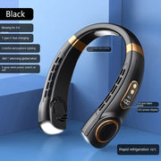Rechargeable Bladeless Neck Fan with Digital Display – 4 Colours