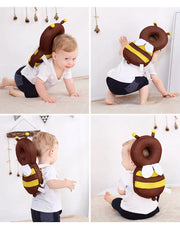 Plush Baby Head & Back Cushion Backpack – 2 Colours