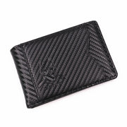 Leather Bat ID Wallet Slim Bifold Credit Card Holder Case With Cutout Superhero Face Eyes Mask Gift