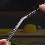 Reusable 8-Inch Glass Drinking Straws – 6 Sets