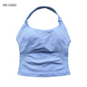 Impact Halter Top Push-Up Sports Bra Backless Design Yoga Tank Top Fitness Workout Activewear Gym Clothes Sports Bras