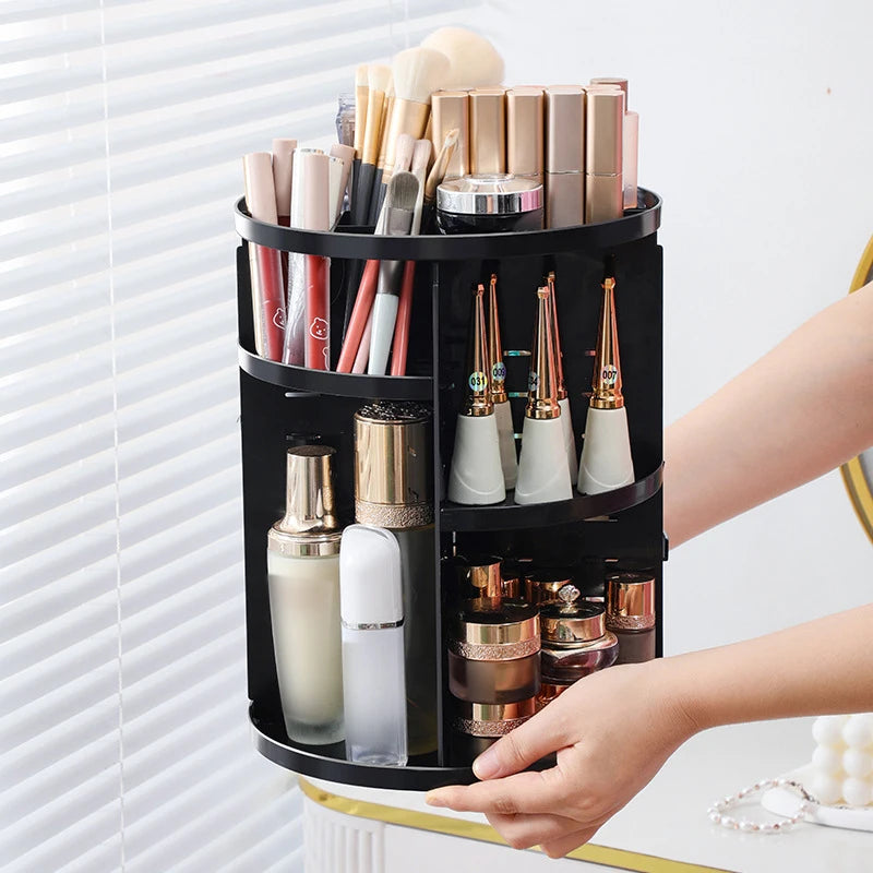 360° Rotating Makeup & Skincare Organiser – 3 Colours