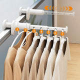 Travel Telescopic Clothes Rack Portable Clothes Hanger Multifunctional Storage Home Trip Antislip Clothing Drying Rack Tool