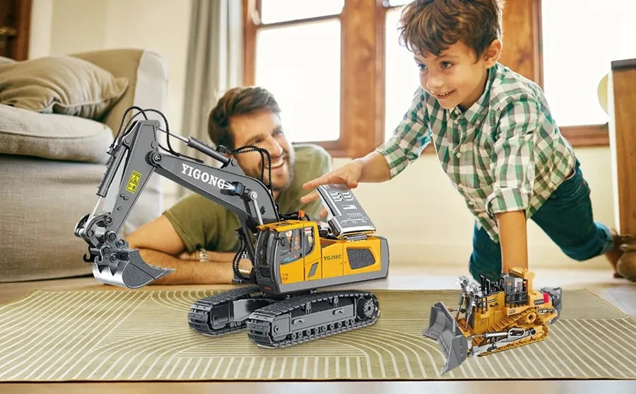 4WD Remote-Control Excavator Toy – 9 Options