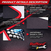 Extra-Strong Magnetic Tool Mat – Wipeable PVC Parts Tray for Screws, Bolts & Auto Repair