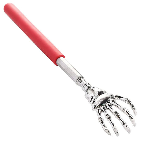 Stainless Steel Adjustable Massage and Tickle Relief Back Portable  Rubber Handle Extendable Telescoping Itch Stick Health Care