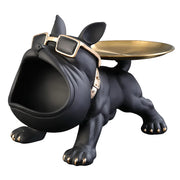 Home Decor Bulldog Figurine Dog Statue Storage Box Animal Ornament Resin Craft Art Sculpture Figurine Home Puppy Sculpture 30cm