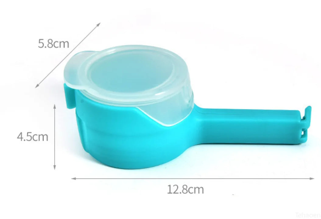 Snack Sealing Clip Fresh Keeping Sealer Clamp Plastic Food Saver Travel Kitchen Gadgets Seal Pour Food Storage Bag Cap Clip