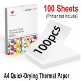 Mini Phomemo M08F Portable Printer Bluetuth Thermal Printer Compatible with Android, iOS & Laptop Portable Wireless A4 Printers