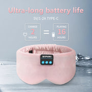 Sleeping Headphones Bluetooth Eye Mask for Women Men, Wireless Music Blackout Masks for Side Sleepers Insomnia Travel Gift