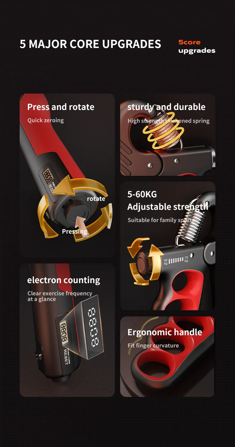 Adjustable Hand Grip Strengthener – 5–100 kg