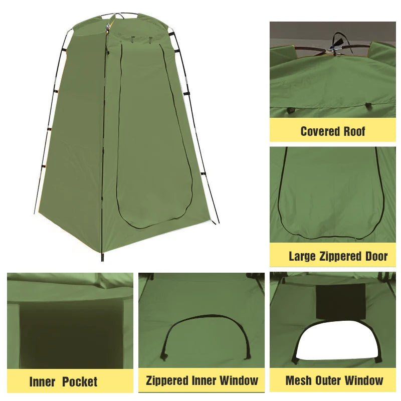 Portable Outdoor Privacy Shower & Changing Tent