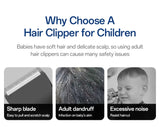 Hair-absorbing Hair Clipper Low Noise Baby Hair IPX7 Waterproof Household Children Clipper Electric Clipper Baby Care
