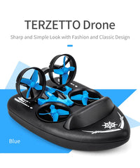 Explosion Mini Quadcopter Water, Land And Air Three-In-One Mini Drone Cross-Border Remote Control Aircraft Toy Birthday Gif