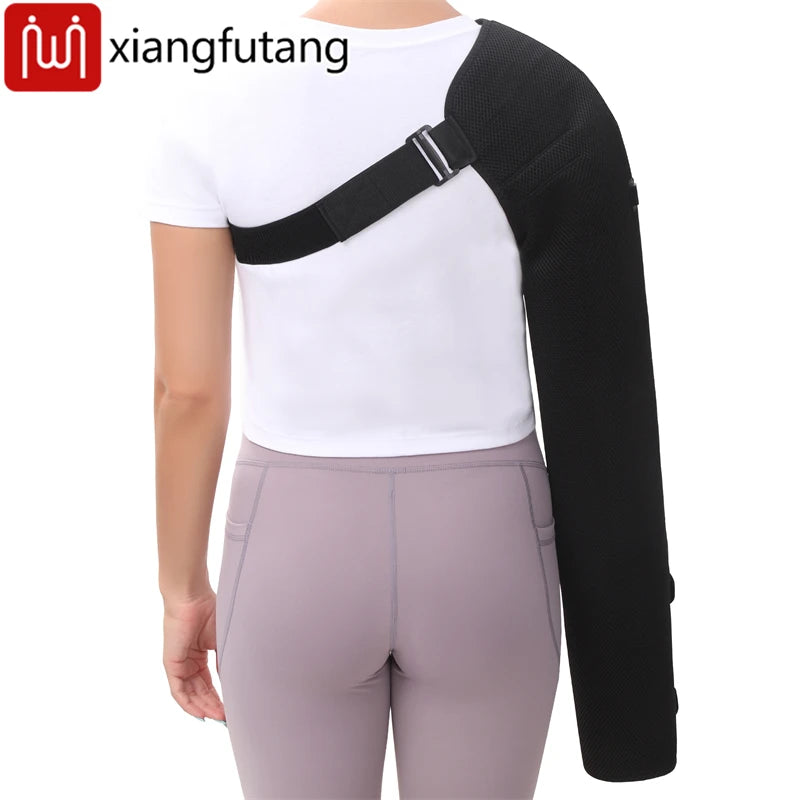 Heated Arm Massager Brace – Vibration & Thermal Therapy for Elbow, Shoulder & Arm Pain Relief