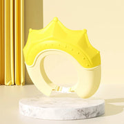 Adjustable Size Children Shampoo Cap Crown Baby Shower Cap Cartoon Bath Visor Infant Hair Shield Ear Protection Waterproof