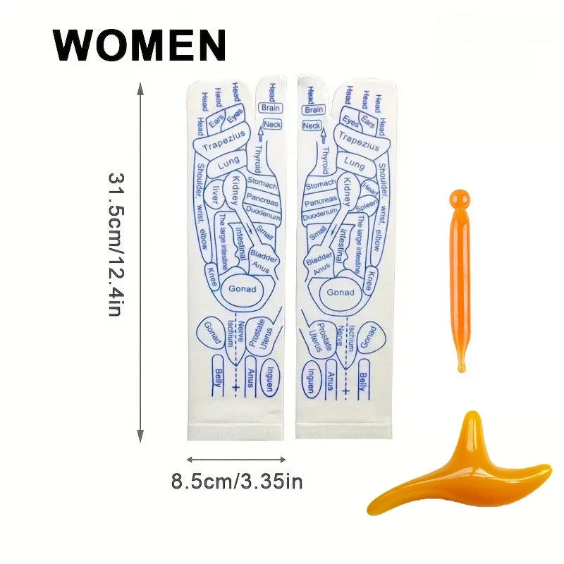 Textured Acupressure-Style Massage Socks