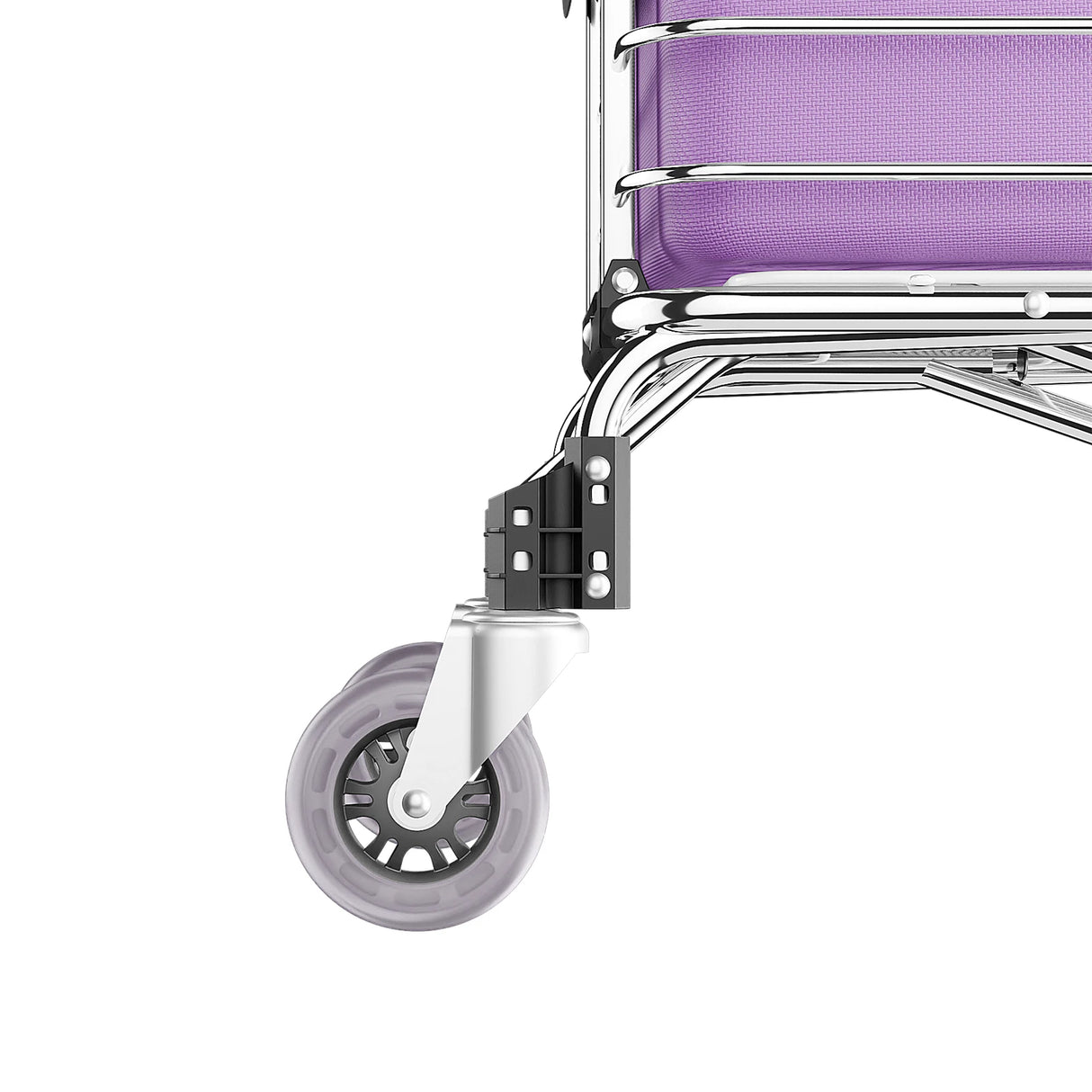 Foldable Shopping Cart with Wheels, 40kg Capacity Portable Grocery Trolley for Supermarket Market Travel Stair Climbing