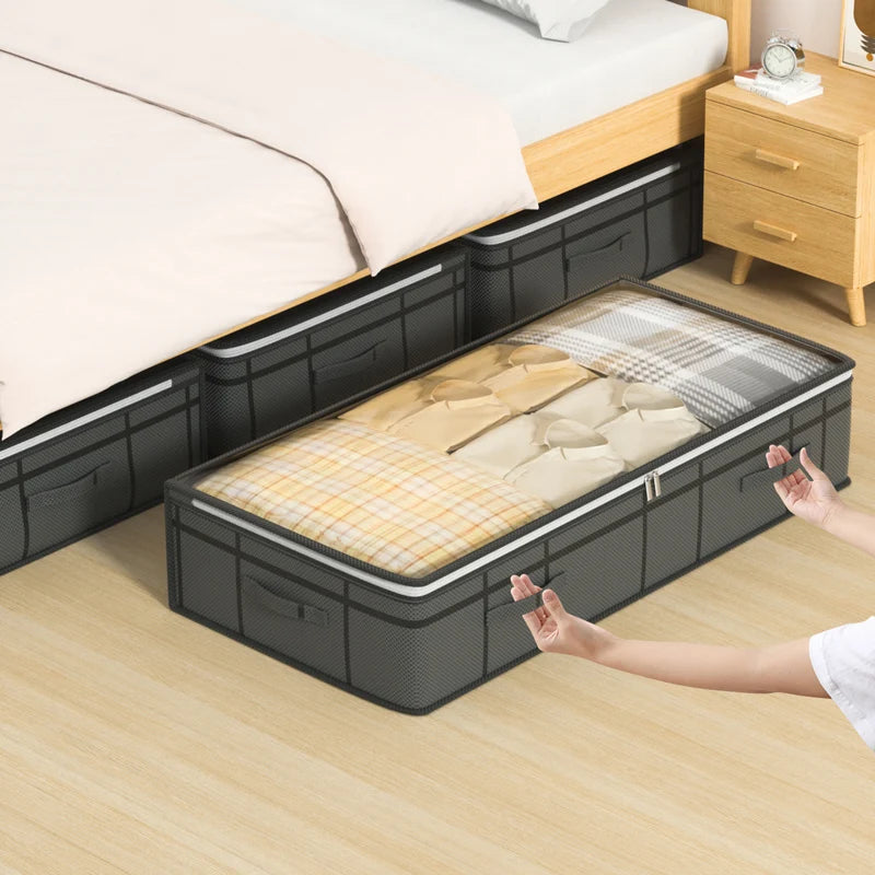 Foldable Under-Bed Quilt & Clothes Storage Bag – 2 Sizes