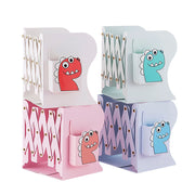 Adjustable Metal Bookend with Pen Holder