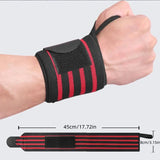 1PC Elastic Exercise Wrist Pressure Strap Weight Lifting Sports Wrist Bandage Wrap Wrist Guard Against Sprain for Men Women
