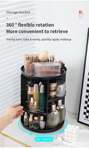 360° Rotating Makeup & Skincare Organiser – 3 Colours