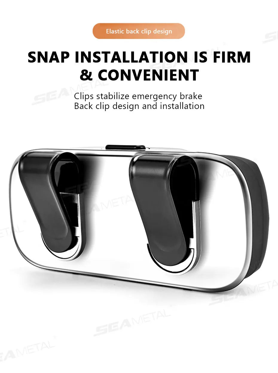 Car Glasses Box Portable Press Switch Sunglasses Holder Support Driver Goggle Case Car Sun Visor Eyeglasses Storage Box