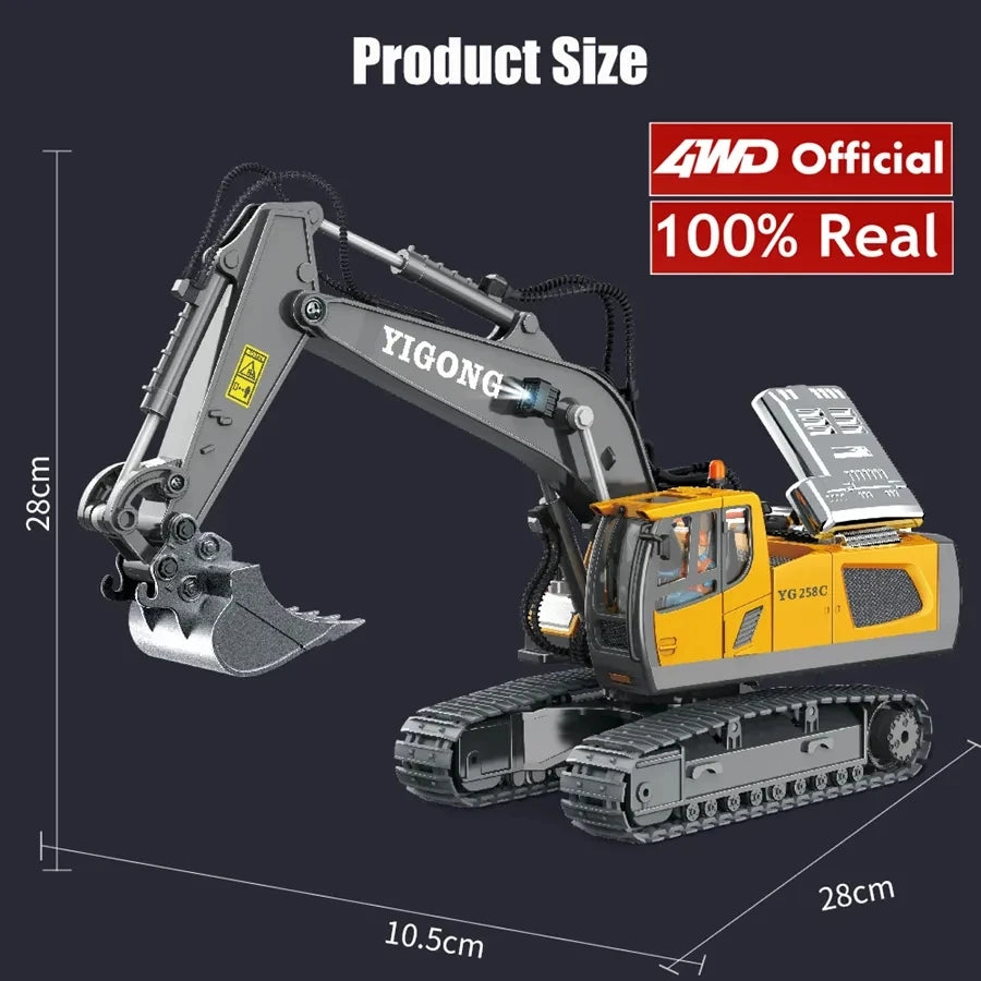 4WD Remote-Control Excavator Toy – 9 Options