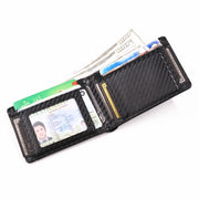 Leather Bat ID Wallet Slim Bifold Credit Card Holder Case With Cutout Superhero Face Eyes Mask Gift