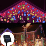 Solar Snowflake Lights Outdoor for Xmas Garden Patio Party Home Holiday New Year Celebration Decor