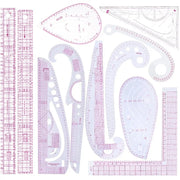 Transparent French-Curve Sewing & Drawing Templates – 3 Sets