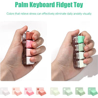 4-Key Keyboard Fidget Keychain – Light-Up or Non-Light