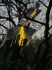 Hanging LED Skeleton Ghost Halloween Decoration