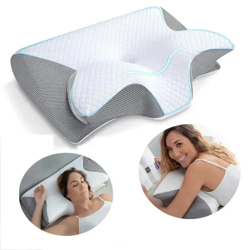 Contoured Butterfly Memory Foam Pillow