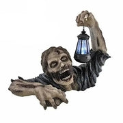 Crawling Zombie with LED Lantern Halloween Decoration