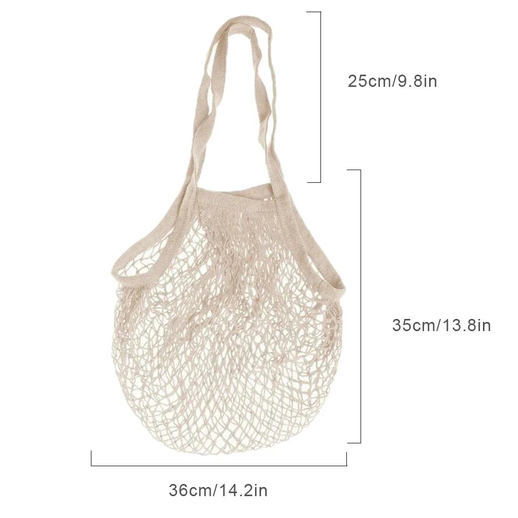 Reusable Cotton Mesh Shopping & Produce Bags – 1 or 2 Pack