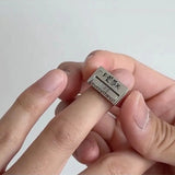 Personalized Rotating Text 'You & Me' Couple Ring for Men And Women Gothic Punk Hip Hop Jewelry Unique Love Gift