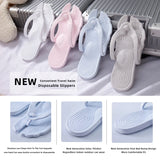 Folding slippers for travel and business trips, couple beach flip flops, hotel bath non slip slippers