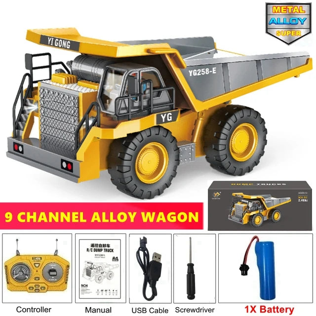 4WD Remote-Control Excavator Toy – 9 Options