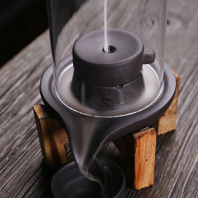 Retro Time Runs Back Flow Incense Stove Creative Home Decoration Grinding Plate Waterfall Crafts Odor Removal Aromatherapy Stove