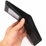 Leather Bat ID Wallet Slim Bifold Credit Card Holder Case With Cutout Superhero Face Eyes Mask Gift